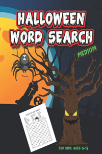 Halloween Word Search For Kids Ages 6-12