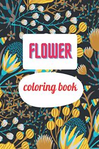 Flower coloring book