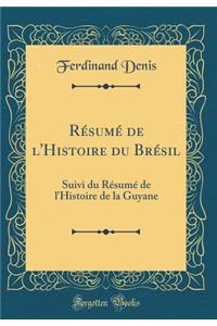 RÃ©sumÃ© de l'Histoire Du BrÃ©sil: Suivi Du RÃ©sumÃ© de l'Histoire de la Guyane (Classic Reprint)