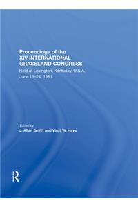 Proceedings of the XIV International Grassland Congress