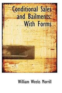 Conditional Sales and Bailments