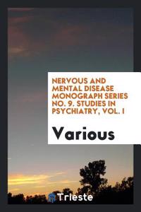 NERVOUS AND MENTAL DISEASE MONOGRAPH SER