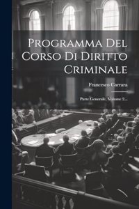 Programma Del Corso Di Diritto Criminale