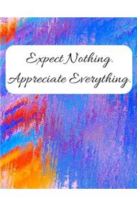 Expect Nothing Appreciate Everything