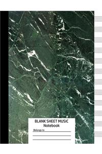 Blank Sheet Music Notebook