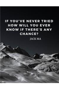 If you've never tried how will you ever know if there's any chance?