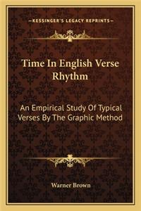 Time In English Verse Rhythm