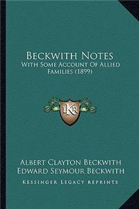 Beckwith Notes