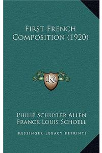 First French Composition (1920)