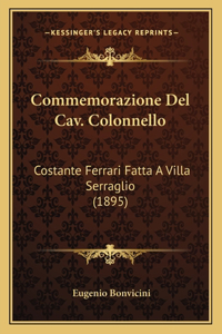 Commemorazione Del Cav. Colonnello