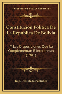Constitucion Politica De La Republica De Bolivia