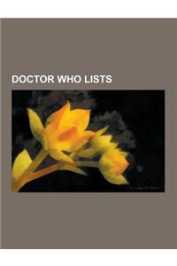 Doctor Who Lists