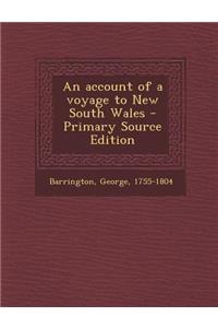 An Account of a Voyage to New South Wales