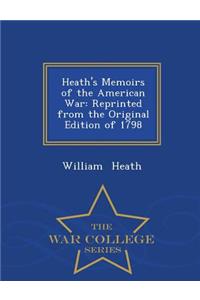 Heath's Memoirs of the American War