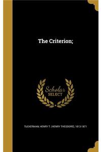 The Criterion;