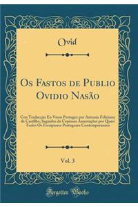 OS Fastos de Publio Ovidio Nasão, Vol. 3