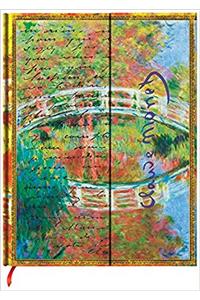 Paperblanks Monet (Bridge), Letter to Morisot Hardcover Ultra Lined Wrap Closure 144 Pg 120 GSM