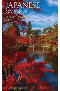 Japanese Gardens Weekly Planner 2017: 16 Month Calendar