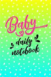 Baby Daily Notebook