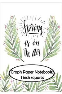 Graph Paper Notebook - 1 Inch Squares - Trees: Graph Paper, 1 Inch Squares