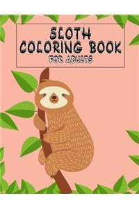 Sloth Coloring Book For Adult