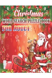 Christmas Word Search Puzzle book For Adult