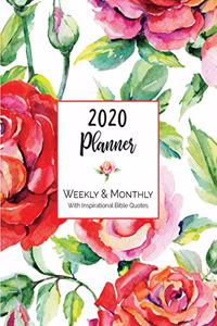 2020 Planner Weekly & Monthly With Inspirational Bible Quotes