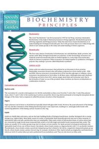 Biochemistry Principles (Speedy Study Guides)