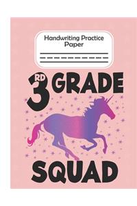 3rd Grade Squad - Handwriting Practice Paper