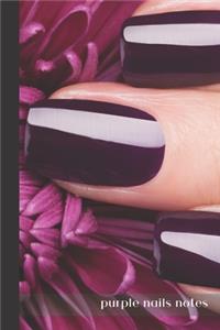 purple nails notes