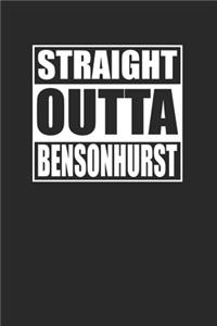 Straight Outta Bensonhurst 120 Page Notebook Lined Journal for Bensonhurst Pride