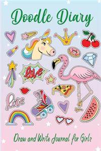 Doodle Diary Draw And Write Journal For Girls