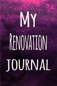 My Renovation Journal