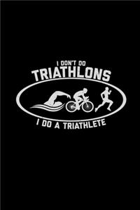 I don't do triathlons triathlete