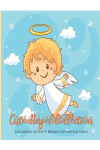 Cute Angel Collection Coloring Activity Book For Boys & Girls