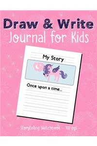 DRAW & WRITE JOURNAL FOR KIDS Storytelling Sketchbook