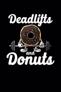 Deadlifts and Donuts: Composition Lined Notebook Journal for Men and Women