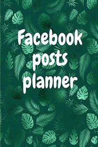 Facebook posts planner
