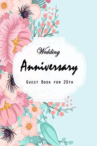 Guest Book Wedding Anniversary for 20th