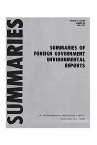 Summaries of Foreign Government Environmental Reports: Number 58