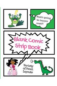 Blank Comic Strip Book Fairytale Princess