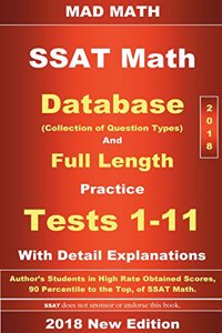 2018 SSAT Database and 11 Tests