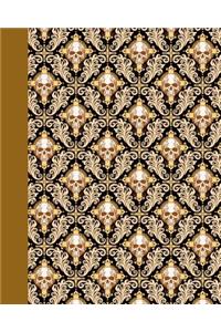 Journal: Skulls (Mustard) 8x10 - Lined Journal - Writing Journal with Blank Lined Pages