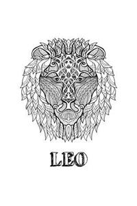 Leo: Coloring Book with Three Different Styles of All Twelve Signs of the Zodiac. 36 Individual Coloring Pages. 8.5 x 11