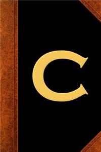 Monogram C Personalized 2019 Weekly Planner Monogram C Vintage Style 134 Pages