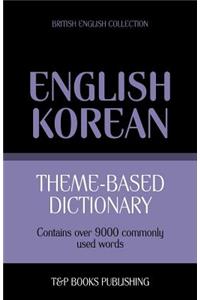 Theme-based dictionary British English-Korean - 9000 words