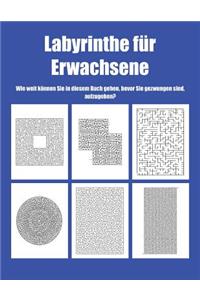 Labyrinthe für Erwachsene