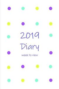 2019 Diary Week to View