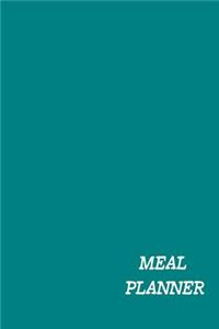 Meal Planner: Teal Meal Planner and Grocery List for the Week