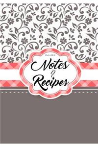 Blank Cookbook: Notes & Recipes